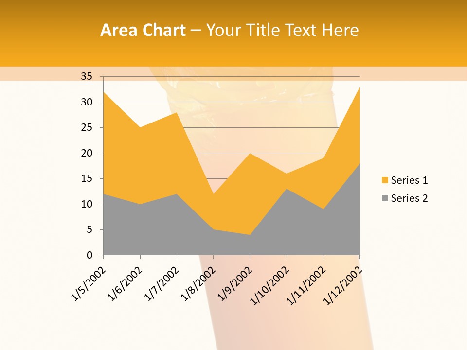 Orange Isolated Orange Juice PowerPoint Template