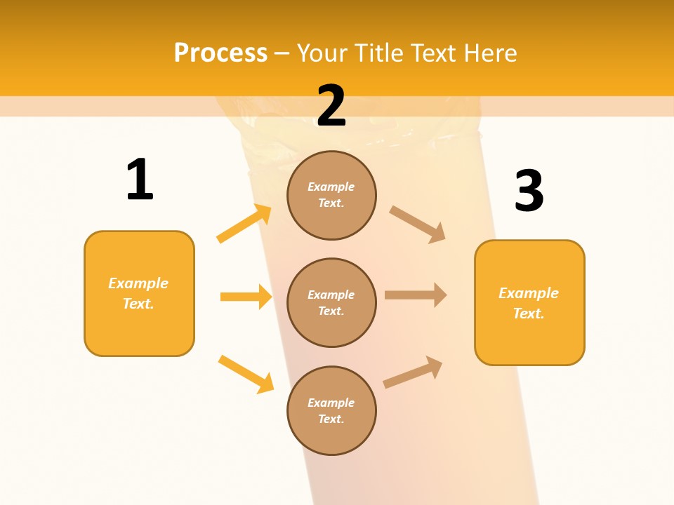 Orange Isolated Orange Juice PowerPoint Template