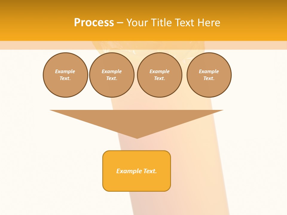 Orange Isolated Orange Juice PowerPoint Template