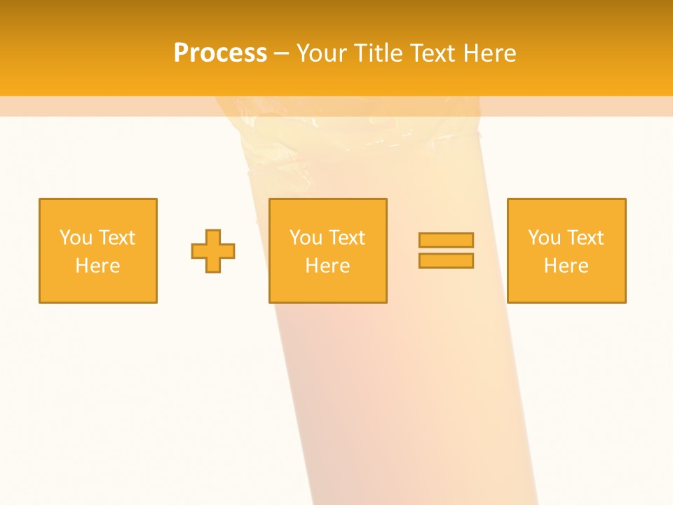 Orange Isolated Orange Juice PowerPoint Template