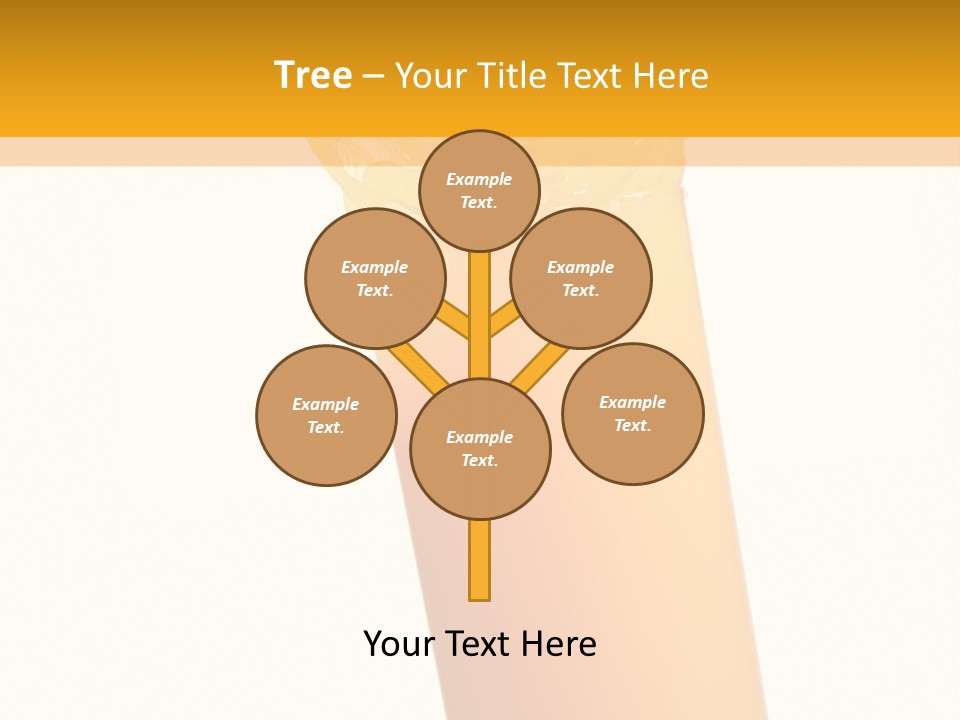 Orange Isolated Orange Juice PowerPoint Template