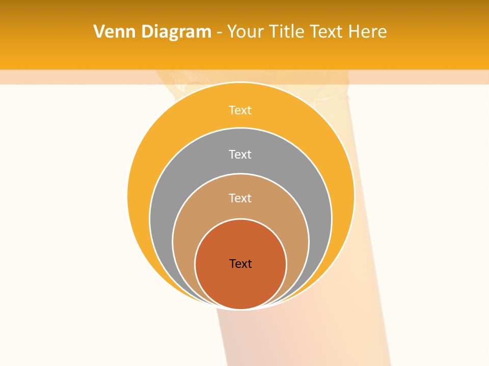 Orange Isolated Orange Juice PowerPoint Template