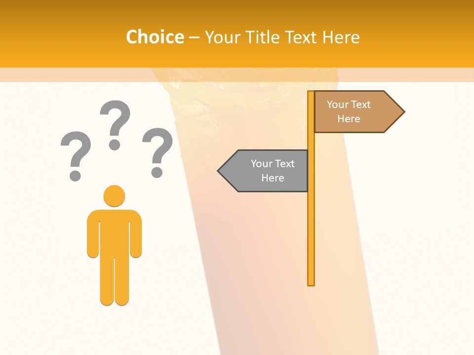 Orange Isolated Orange Juice PowerPoint Template