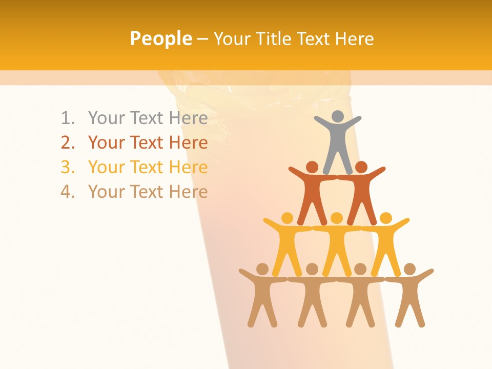 Orange Isolated Orange Juice PowerPoint Template