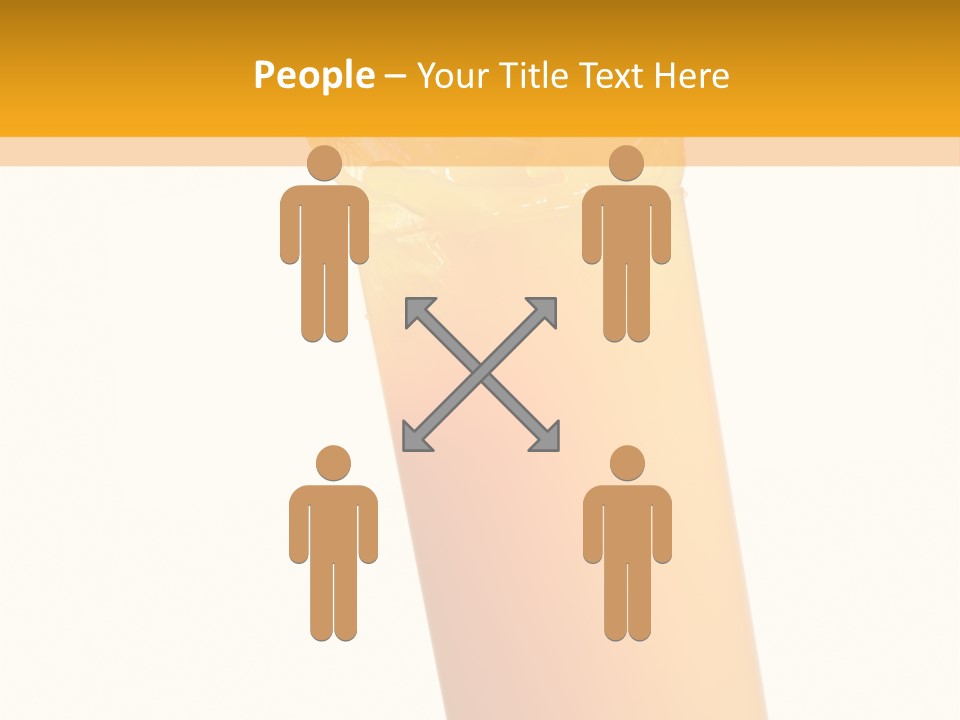 Orange Isolated Orange Juice PowerPoint Template