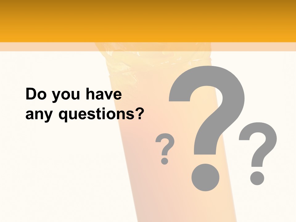 Orange Isolated Orange Juice PowerPoint Template