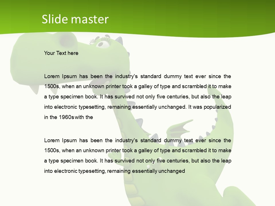 Tail Face Cute PowerPoint Template