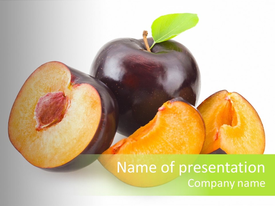 Fruit Half Ripe PowerPoint Template