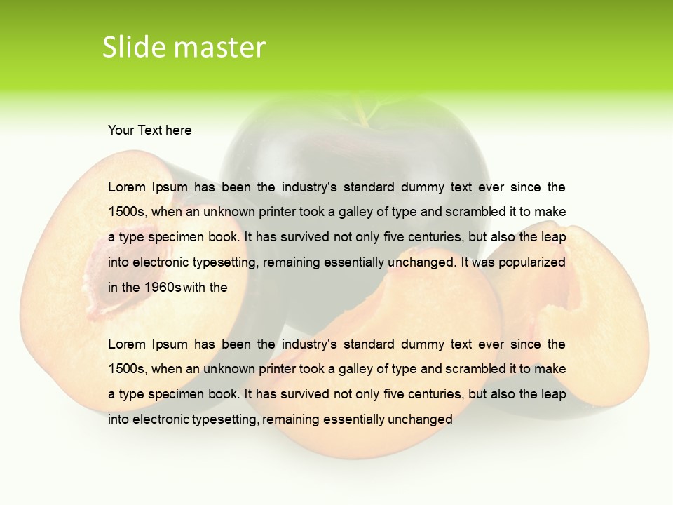 Fruit Half Ripe PowerPoint Template