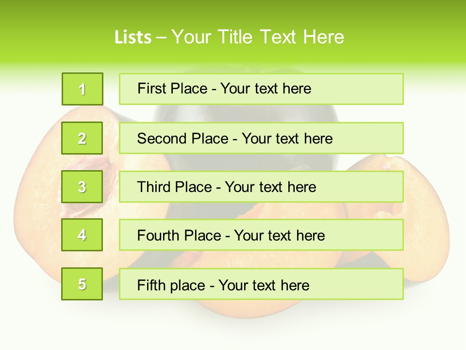 Fruit Half Ripe PowerPoint Template