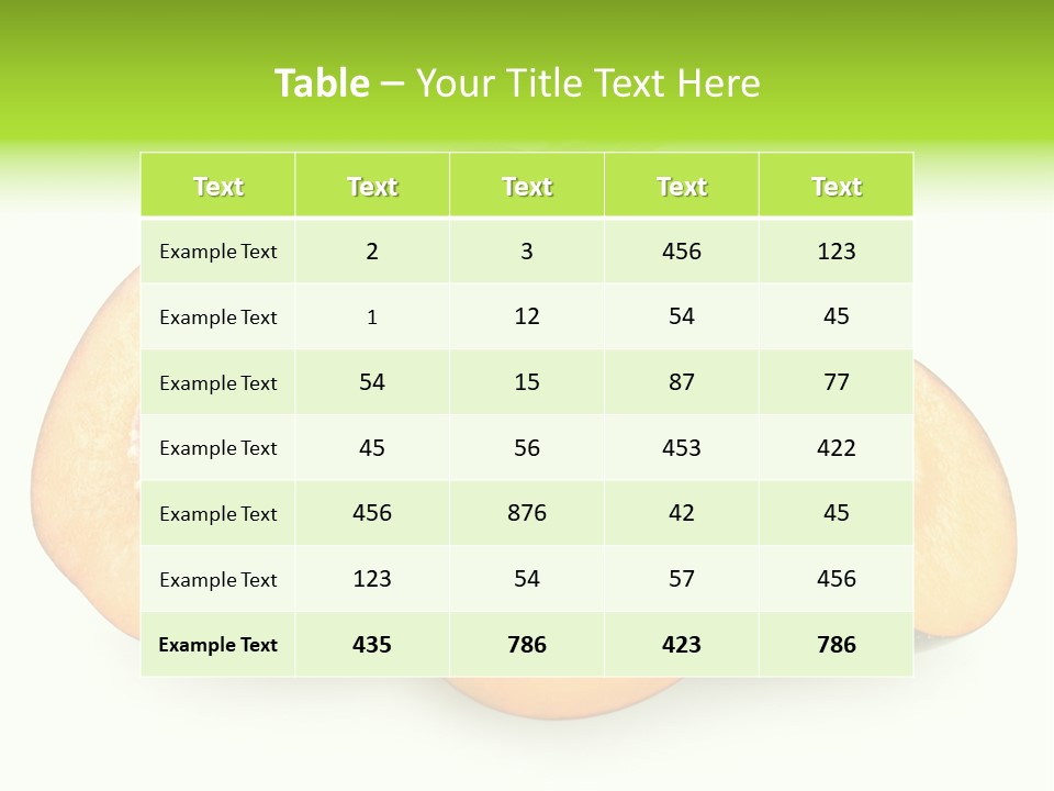 Fruit Half Ripe PowerPoint Template