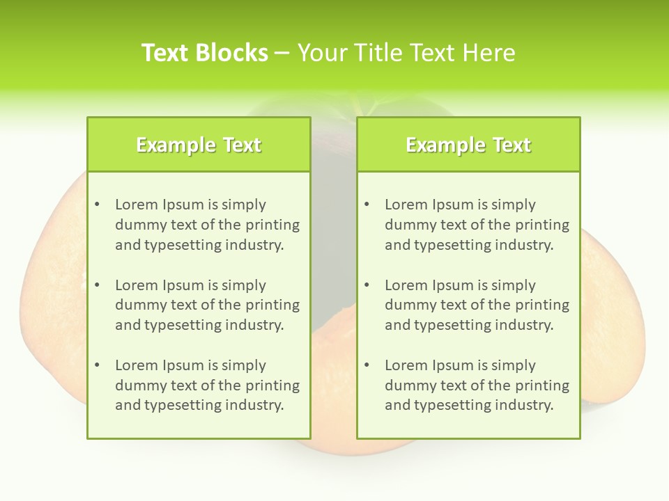 Fruit Half Ripe PowerPoint Template