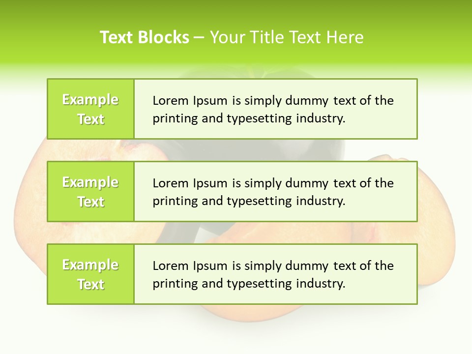 Fruit Half Ripe PowerPoint Template