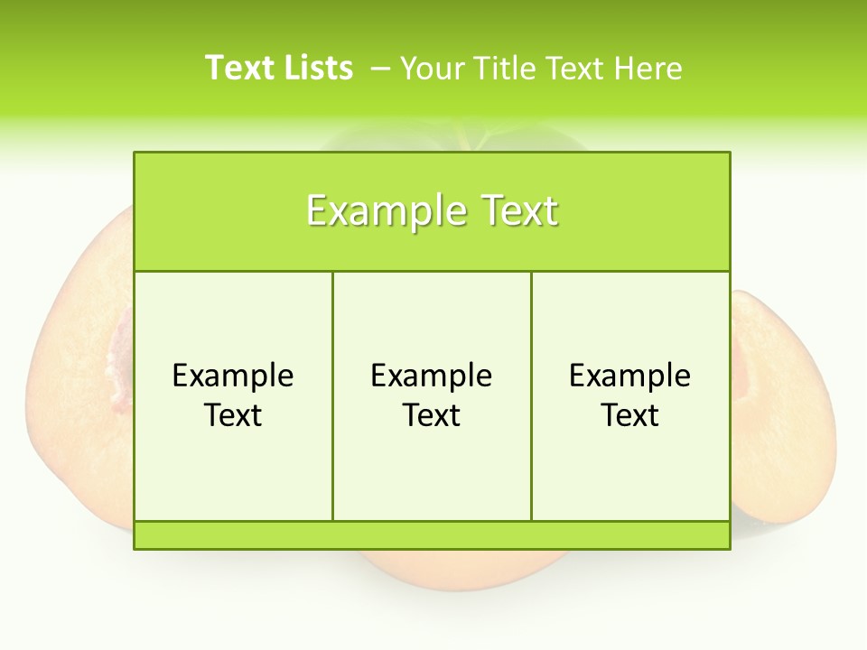 Fruit Half Ripe PowerPoint Template