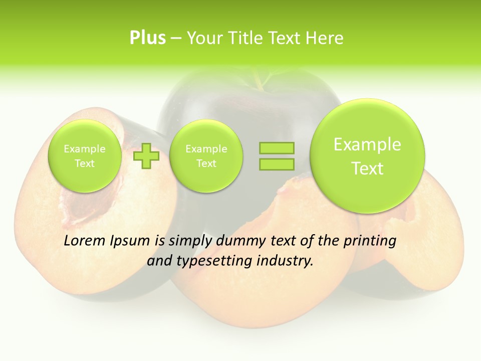 Fruit Half Ripe PowerPoint Template