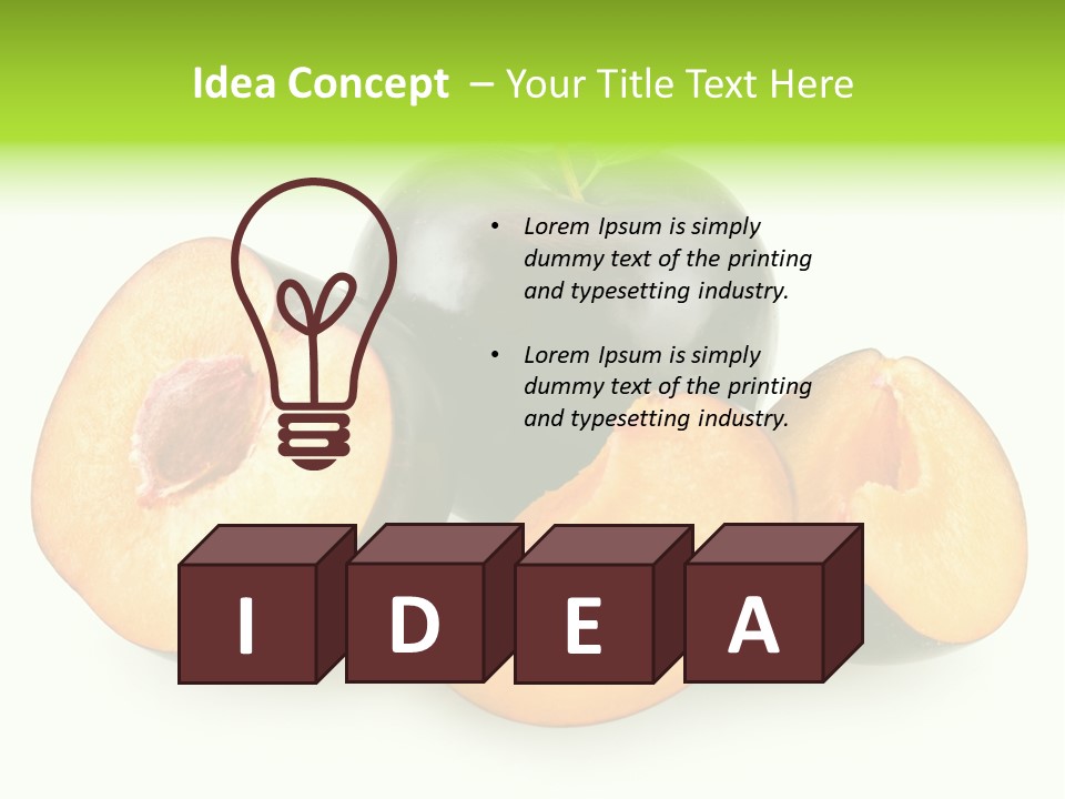 Fruit Half Ripe PowerPoint Template