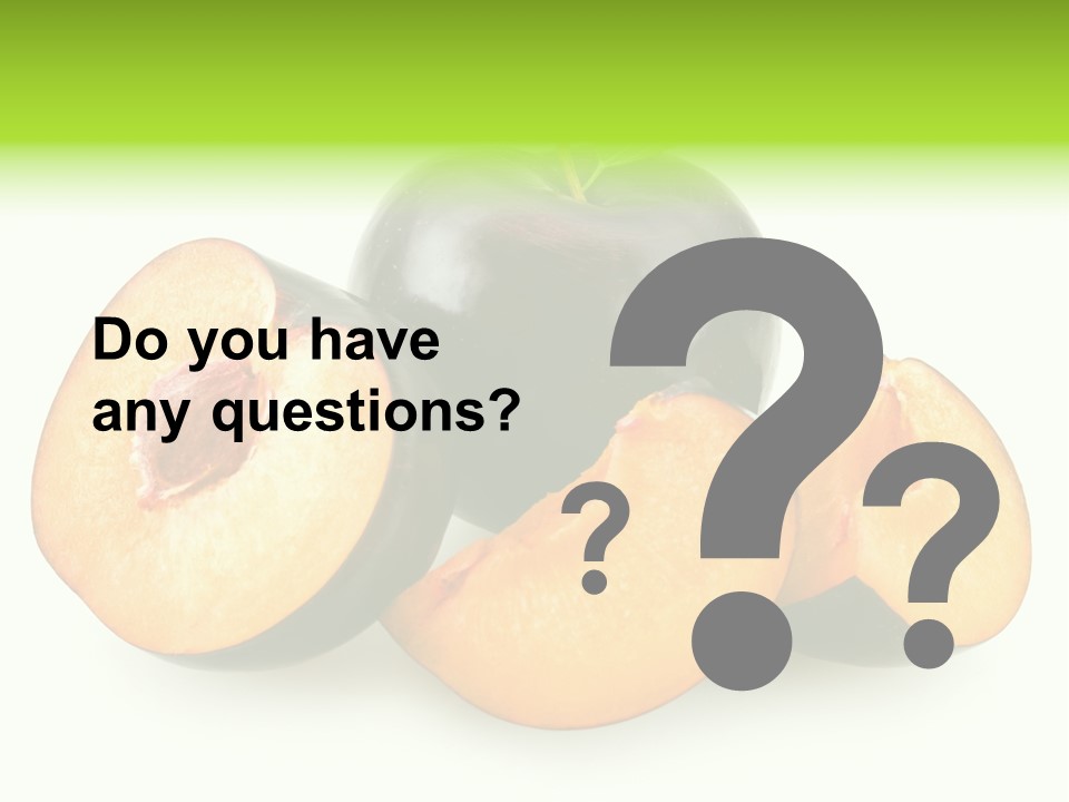 Fruit Half Ripe PowerPoint Template