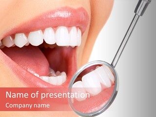 Mirror Fresh Mouth PowerPoint Template