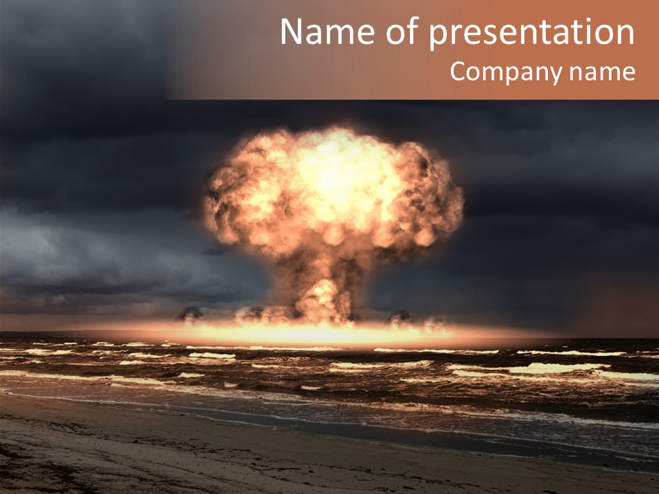 War Ocean Danger PowerPoint Template