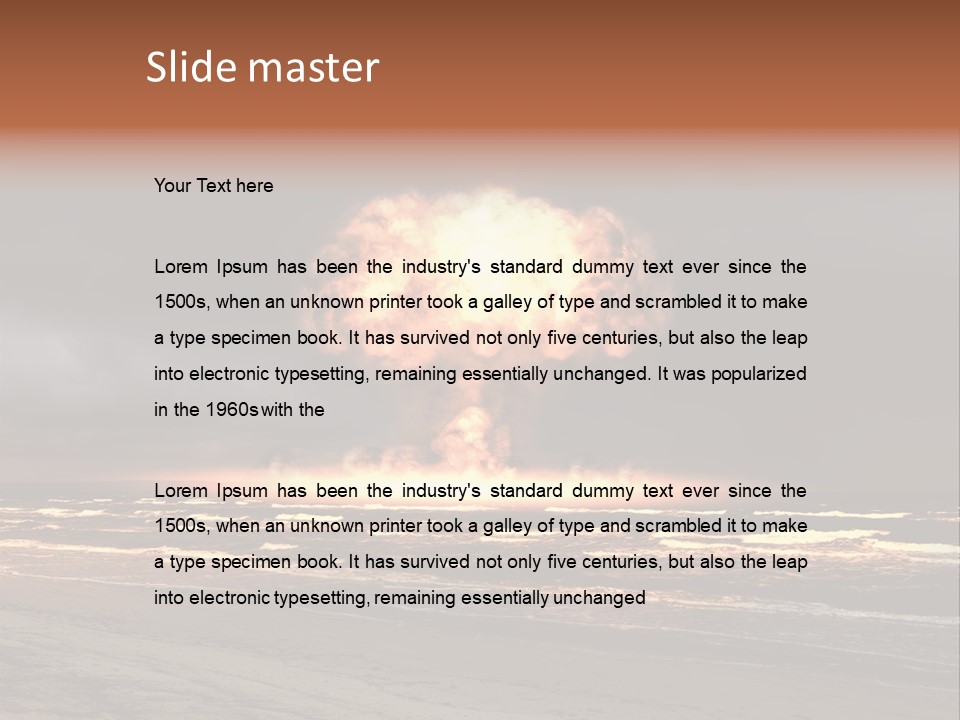 War Ocean Danger PowerPoint Template