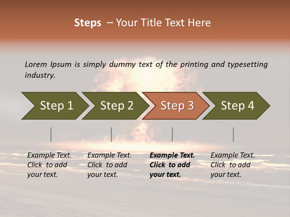 War Ocean Danger PowerPoint Template