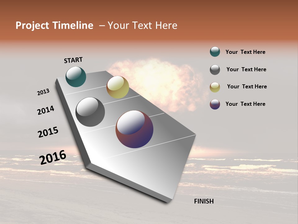 War Ocean Danger PowerPoint Template