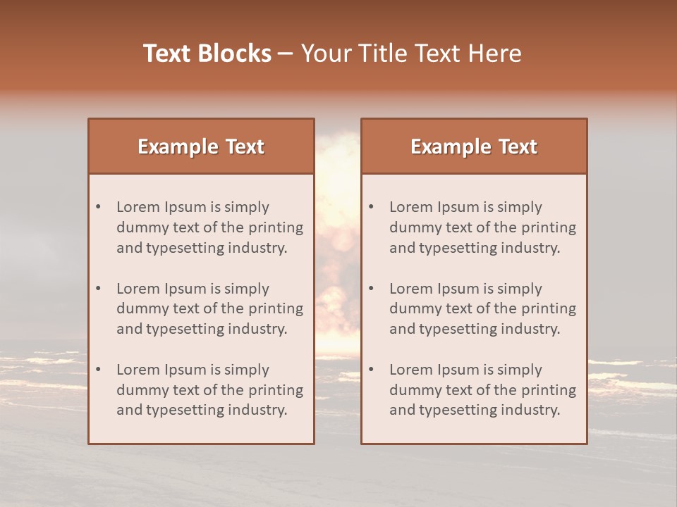 War Ocean Danger PowerPoint Template
