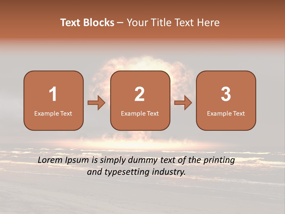War Ocean Danger PowerPoint Template