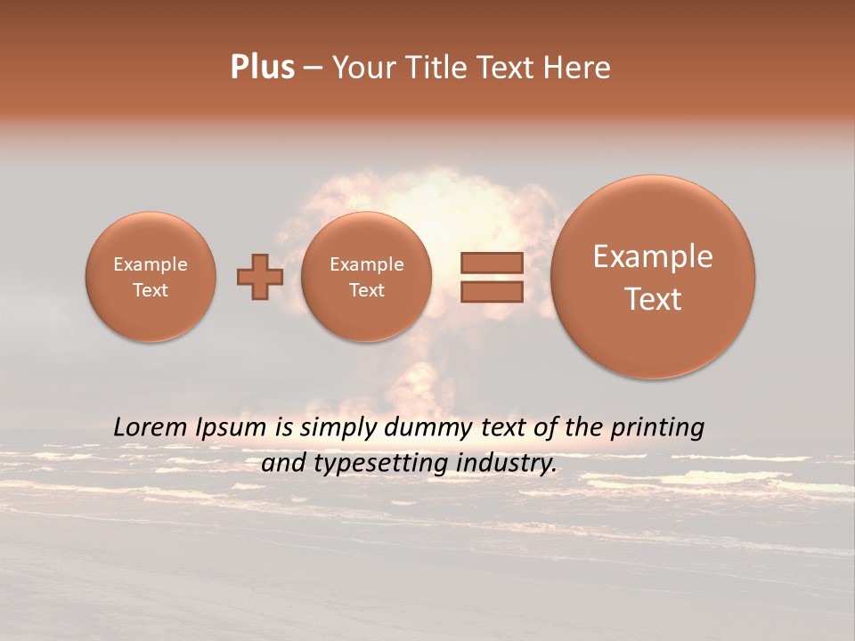 War Ocean Danger PowerPoint Template