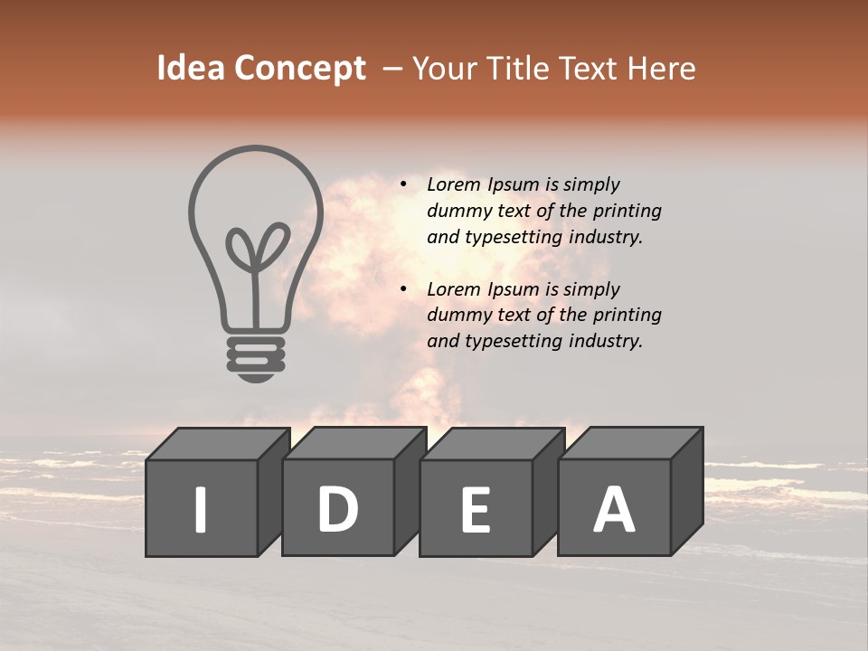 War Ocean Danger PowerPoint Template