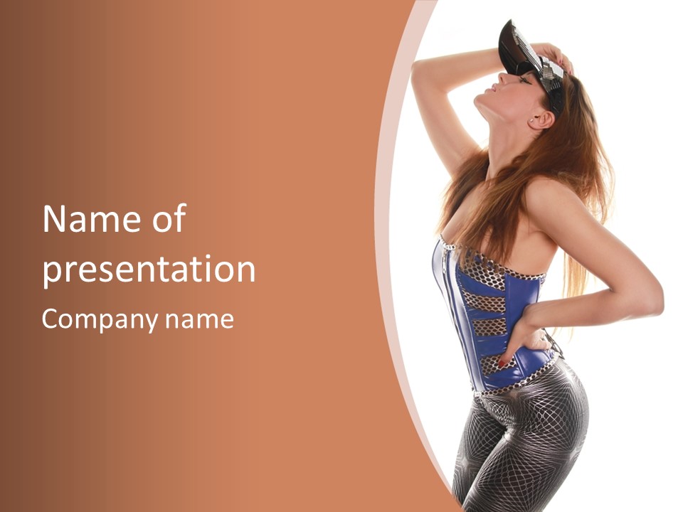 Cup High Leggings PowerPoint Template