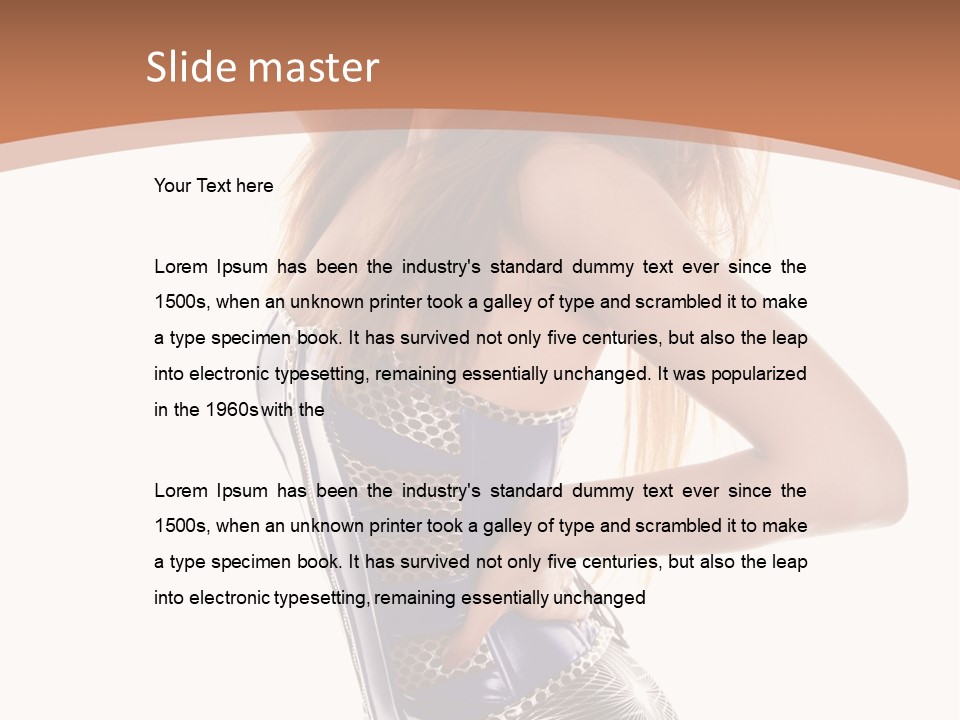 Cup High Leggings PowerPoint Template