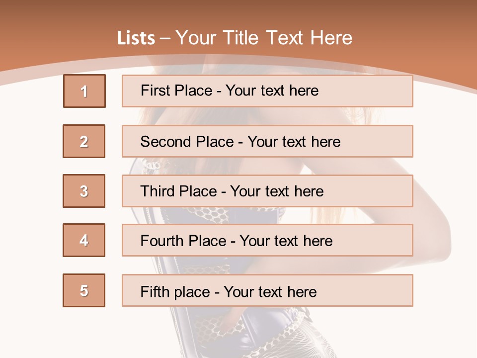 Cup High Leggings PowerPoint Template