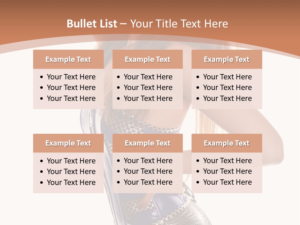 Cup High Leggings PowerPoint Template