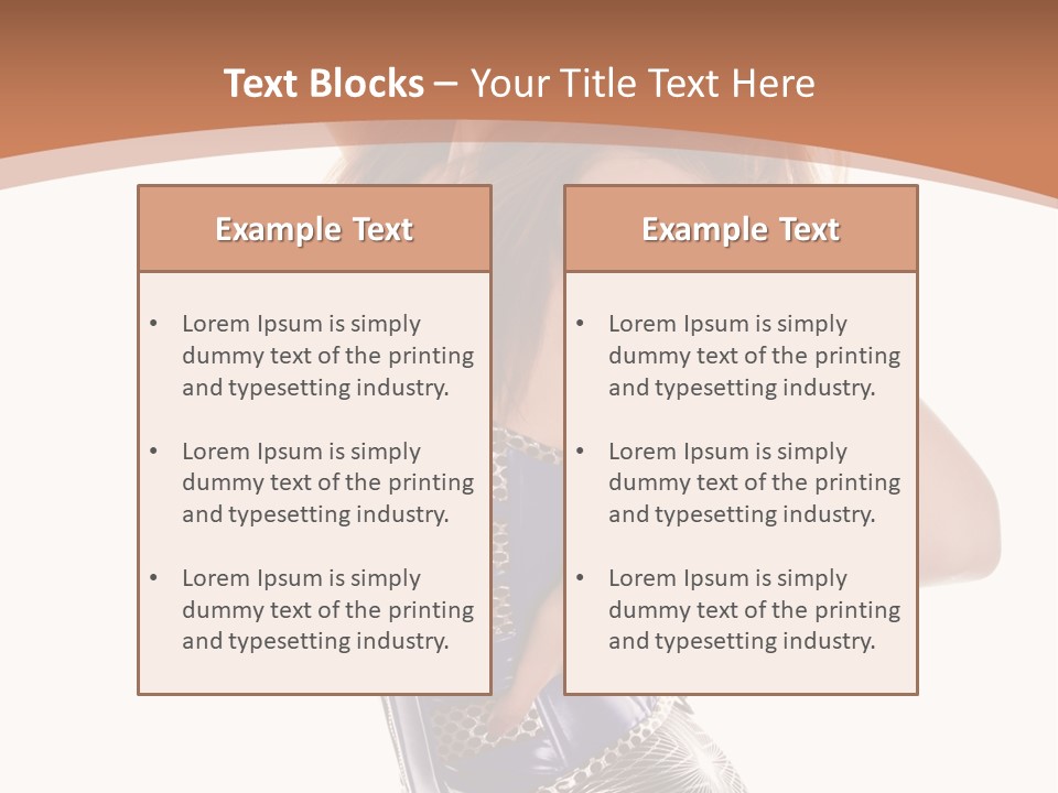 Cup High Leggings PowerPoint Template