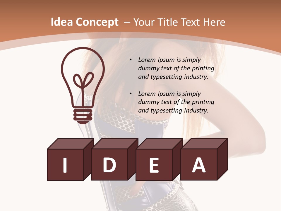 Cup High Leggings PowerPoint Template