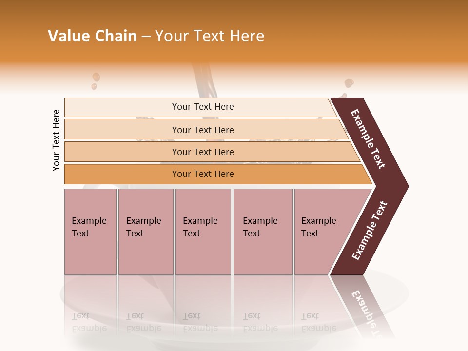 Liquid Isolated Coffee Cup PowerPoint Template