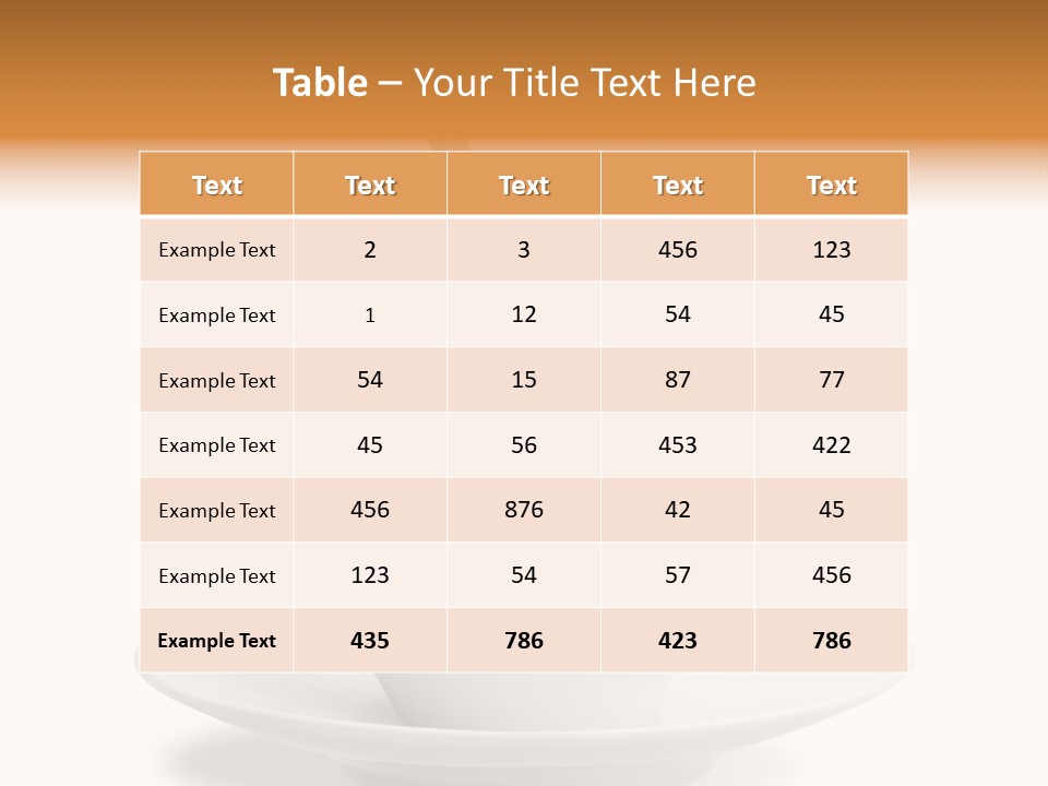 Liquid Isolated Coffee Cup PowerPoint Template