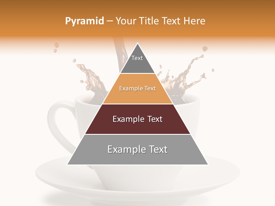 Liquid Isolated Coffee Cup PowerPoint Template