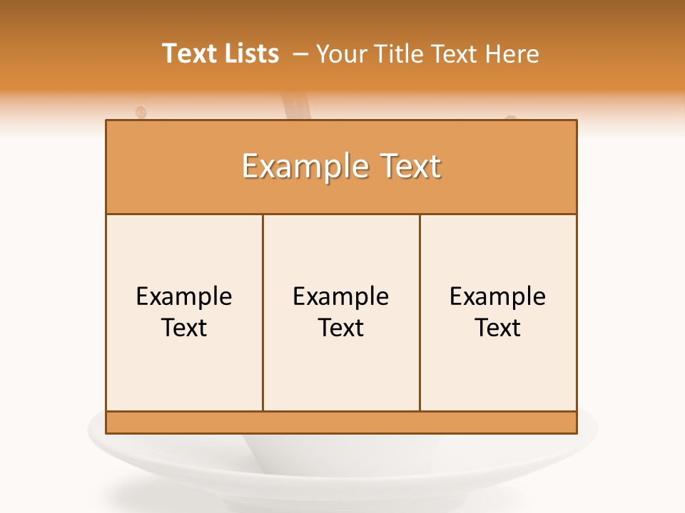 Liquid Isolated Coffee Cup PowerPoint Template