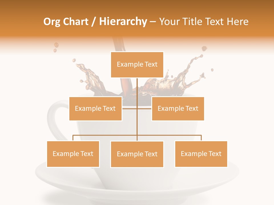 Liquid Isolated Coffee Cup PowerPoint Template