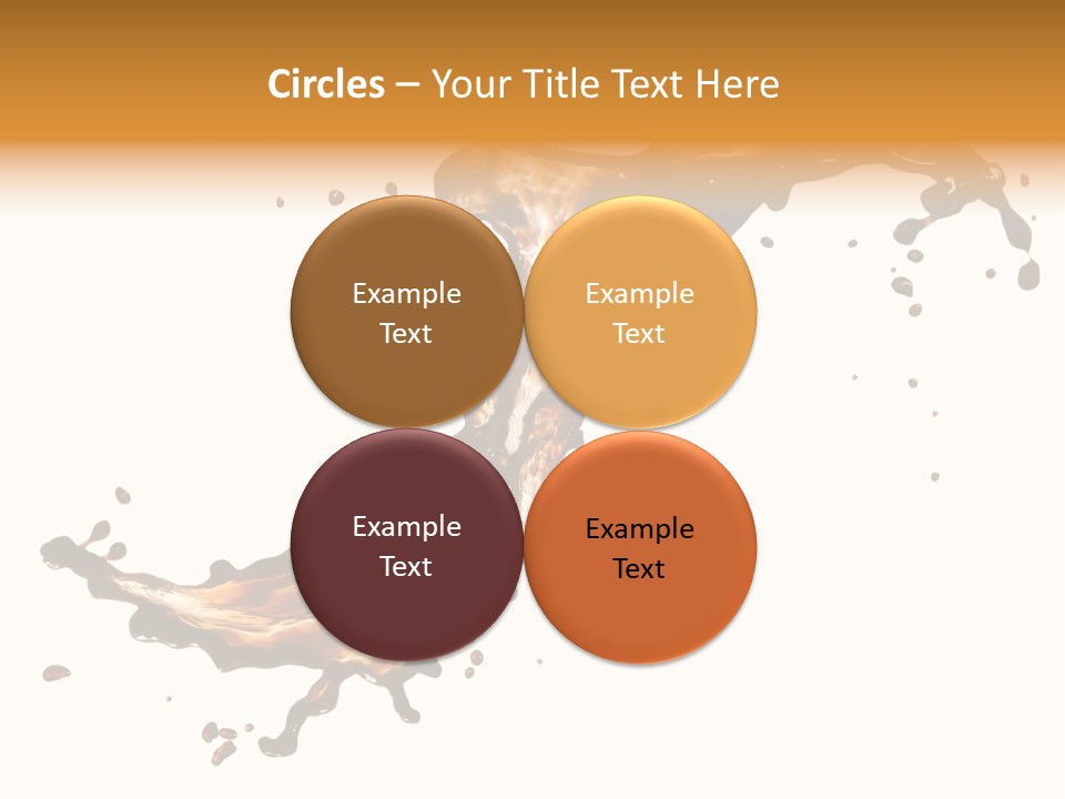 Drop Splash Brown PowerPoint Template