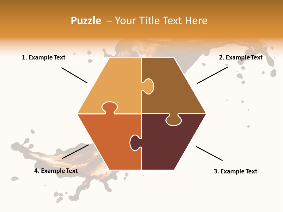 Drop Splash Brown PowerPoint Template