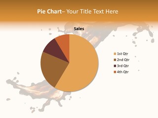 Drop Splash Brown PowerPoint Template