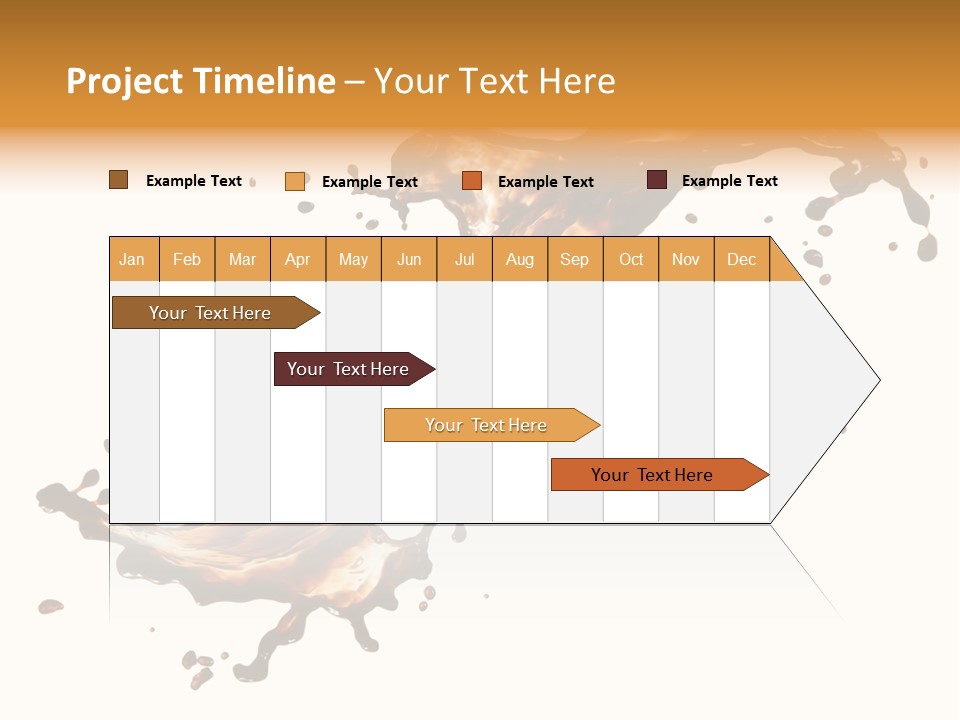 Drop Splash Brown PowerPoint Template
