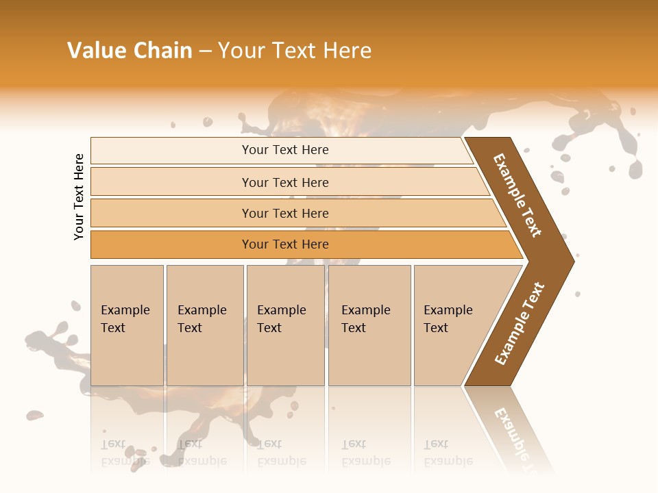Drop Splash Brown PowerPoint Template