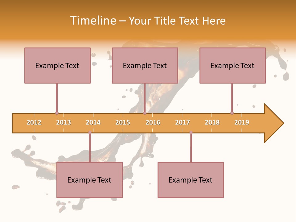 Drop Splash Brown PowerPoint Template
