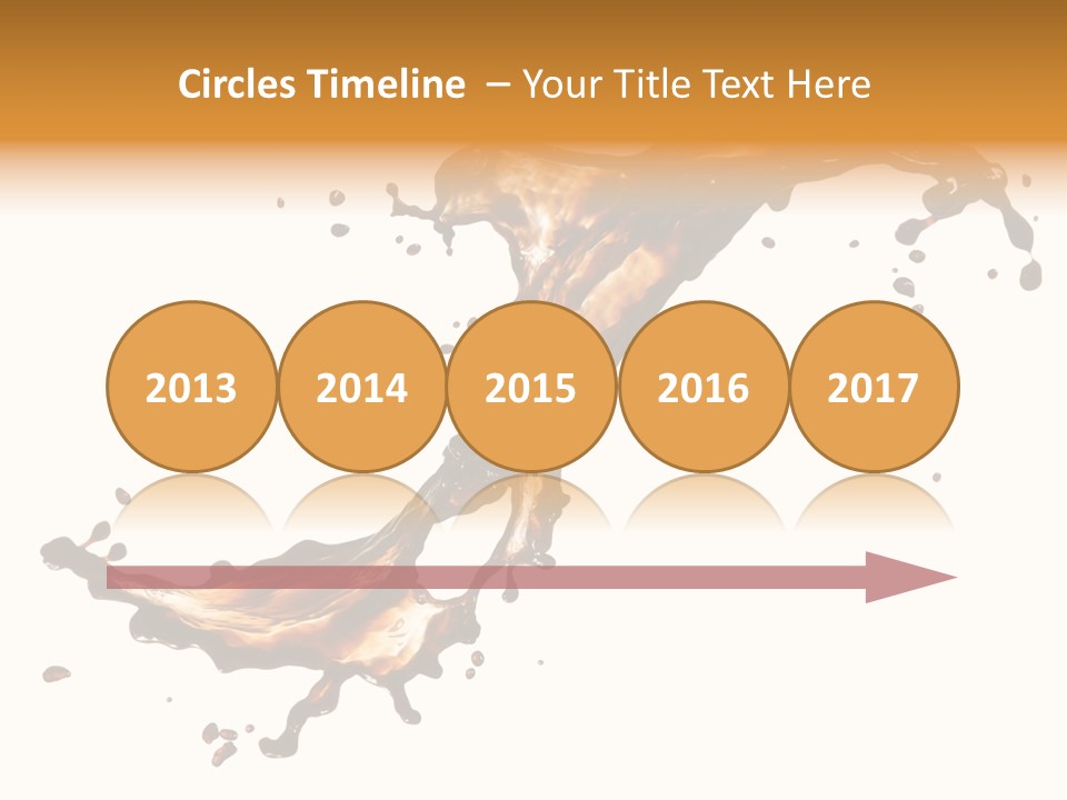 Drop Splash Brown PowerPoint Template