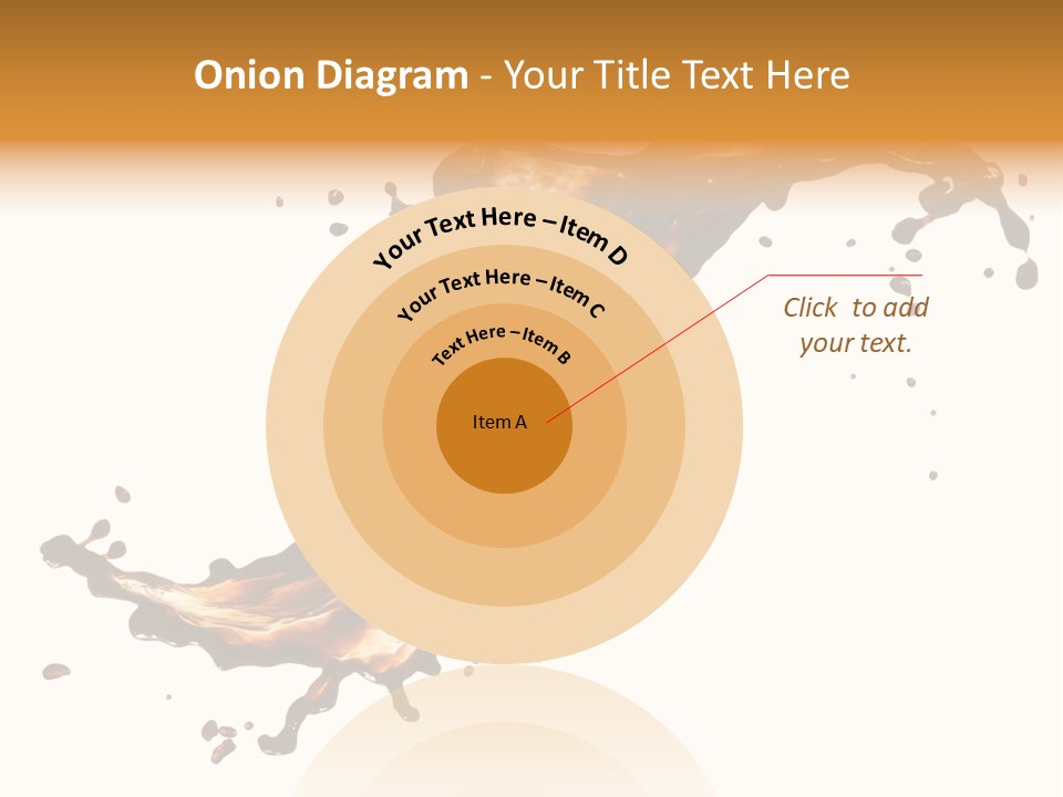Drop Splash Brown PowerPoint Template