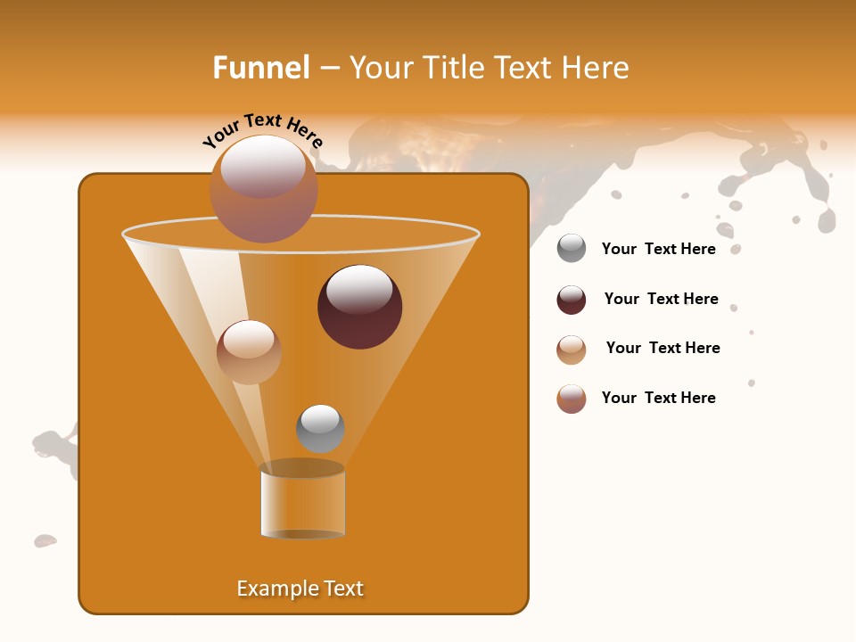 Drop Splash Brown PowerPoint Template